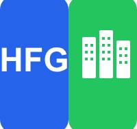 Hollandse Facility Group logo with blue HFG text and green facility building design